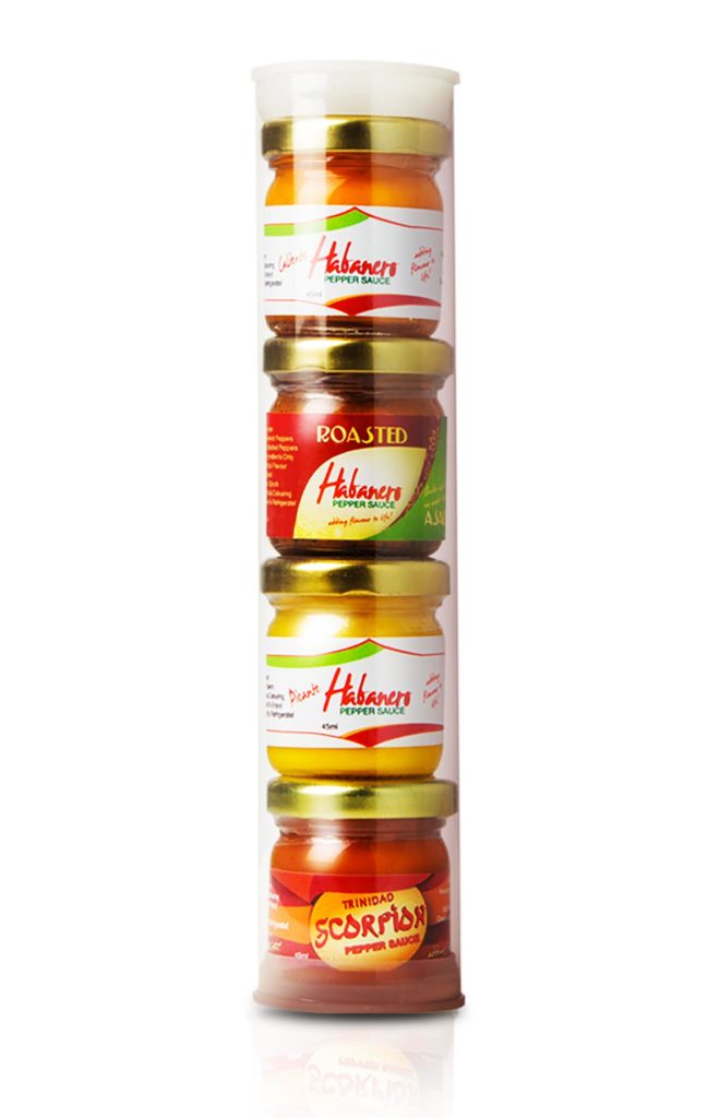 Habanero Pepper Sauce 4 Combo Habanero Trinidad